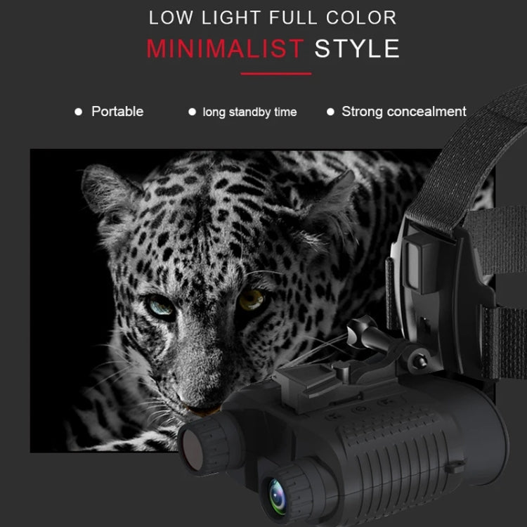 Head-Mounted Night Vision Device Binocular Digital 2.7 Inch Screen Outdoor Infrared Night Vision Telescope, NV8160