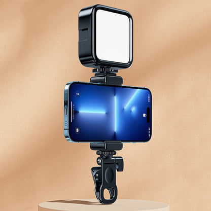 Portable Phone Desktop Live Fill Light Mini Pocket Light Shooting Camera Fill Lamp, Standard White Light, Standard White Light With Tripod+Hot Boot+Clip, Flagship 3 Color, RGB Full Color, RGB Full Color With Hot Boots+Clip...