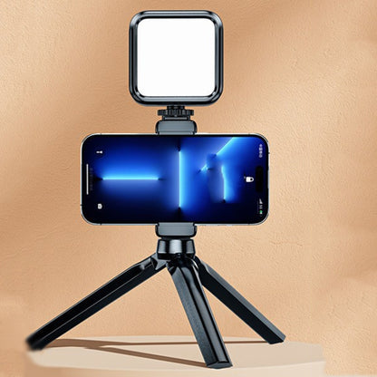 Portable Phone Desktop Live Fill Light Mini Pocket Light Shooting Camera Fill Lamp, Standard White Light, Standard White Light With Tripod+Hot Boot+Clip, Flagship 3 Color, RGB Full Color, RGB Full Color With Hot Boots+Clip...
