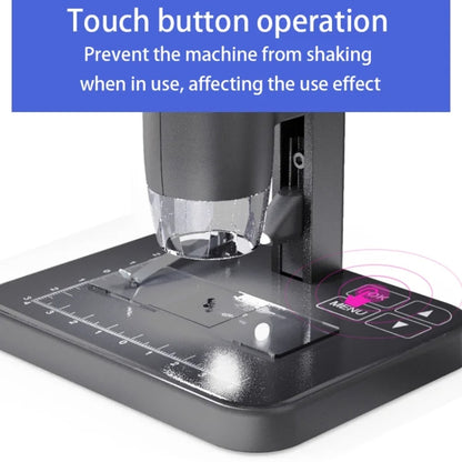 HD Electronic Digital Microscope 5 Inch Screen Touch Key 8000X Biological Cell Electronic Magnifying Glass, MS03