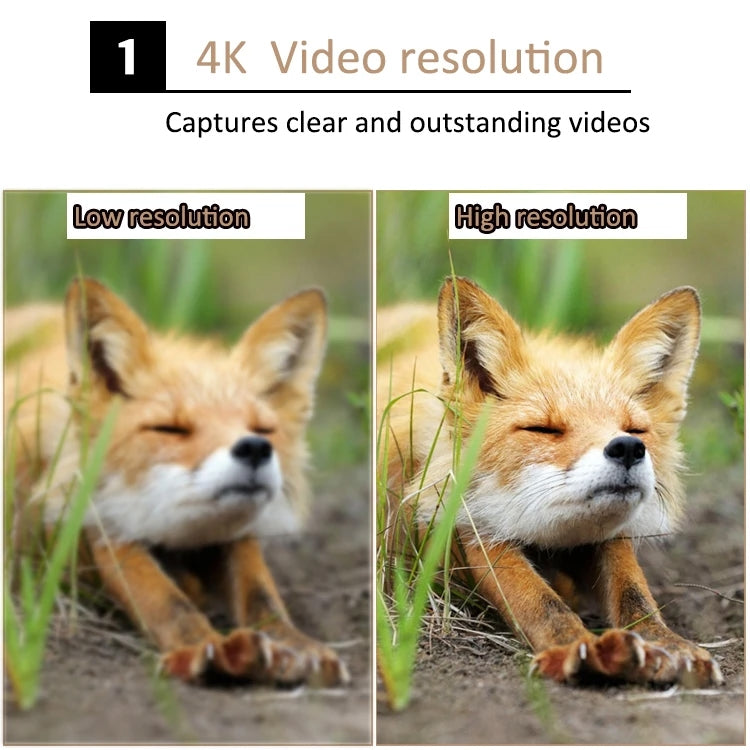 H982 4K Infrared Waterproof Induction Night Vision Monitor Animal HD Outdoor Cameras, H982