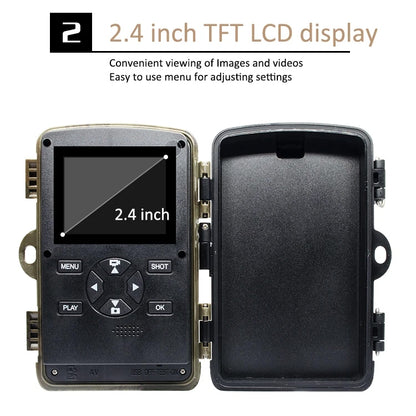 H982 4K Infrared Waterproof Induction Night Vision Monitor Animal HD Outdoor Cameras, H982