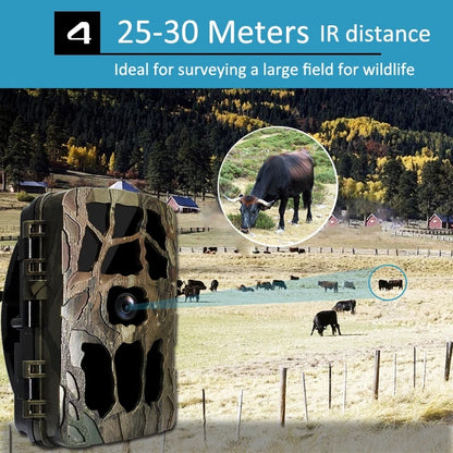 H982 4K Infrared Waterproof Induction Night Vision Monitor Animal HD Outdoor Cameras, H982