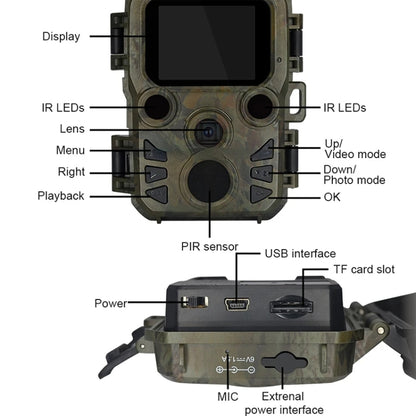 H5812 4K HD Outdoor Night Vision Monitor Animal Infrared Induction Hunting Camera, H5812