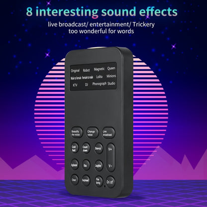 S9 Mobile Phone Computer Live Sound Card Voice Changer Game Karaoke Recording Audio Transformer, S9