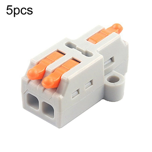 5pcs Push Type Mini Wire Connection Splitter Quick Connect Terminal Block, D1-2, D1-2T, D1-3, D1-3T, D1-4, D1-4T, D1-5, D1-5T