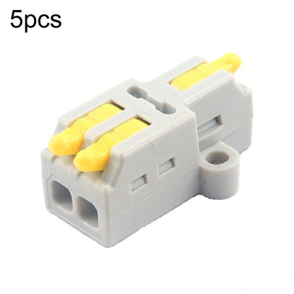 5pcs Push Type Mini Wire Connection Splitter Quick Connect Terminal Block, D1-2, D1-2T, D1-3, D1-3T, D1-4, D1-4T, D1-5, D1-5T