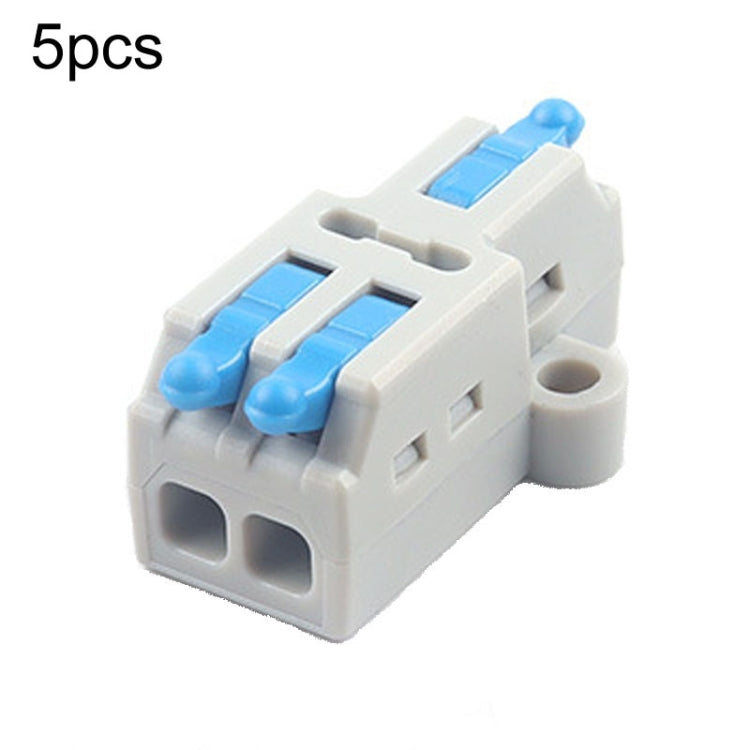 5pcs Push Type Mini Wire Connection Splitter Quick Connect Terminal Block, D1-2, D1-2T, D1-3, D1-3T, D1-4, D1-4T, D1-5, D1-5T