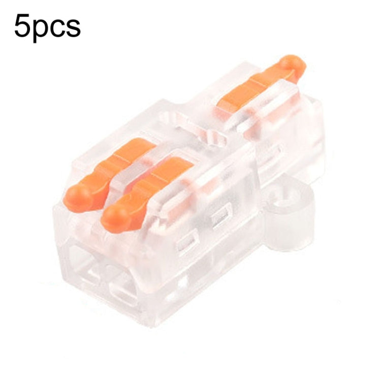 5pcs Push Type Mini Wire Connection Splitter Quick Connect Terminal Block, D1-2, D1-2T, D1-3, D1-3T, D1-4, D1-4T, D1-5, D1-5T