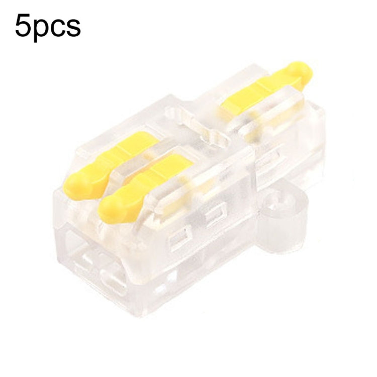 5pcs Push Type Mini Wire Connection Splitter Quick Connect Terminal Block, D1-2, D1-2T, D1-3, D1-3T, D1-4, D1-4T, D1-5, D1-5T