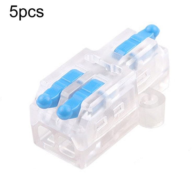 5pcs Push Type Mini Wire Connection Splitter Quick Connect Terminal Block, D1-2, D1-2T, D1-3, D1-3T, D1-4, D1-4T, D1-5, D1-5T