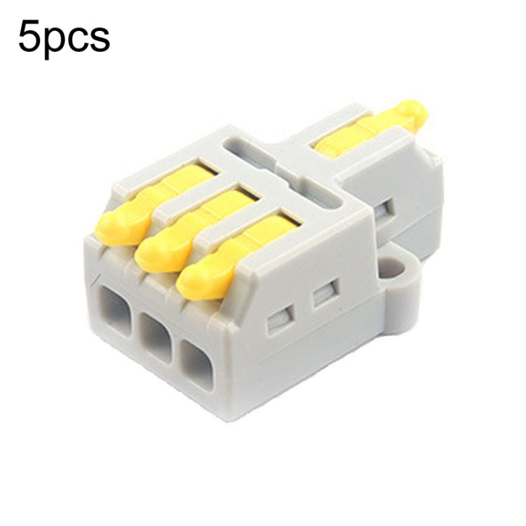 5pcs Push Type Mini Wire Connection Splitter Quick Connect Terminal Block, D1-2, D1-2T, D1-3, D1-3T, D1-4, D1-4T, D1-5, D1-5T