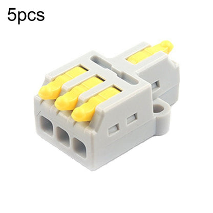 5pcs Push Type Mini Wire Connection Splitter Quick Connect Terminal Block, D1-2, D1-2T, D1-3, D1-3T, D1-4, D1-4T, D1-5, D1-5T