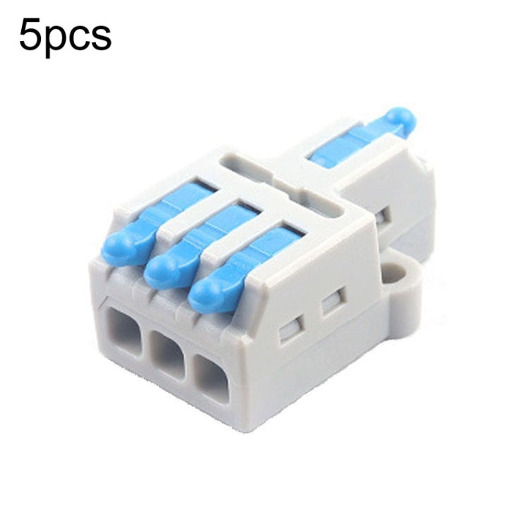 5pcs Push Type Mini Wire Connection Splitter Quick Connect Terminal Block, D1-2, D1-2T, D1-3, D1-3T, D1-4, D1-4T, D1-5, D1-5T