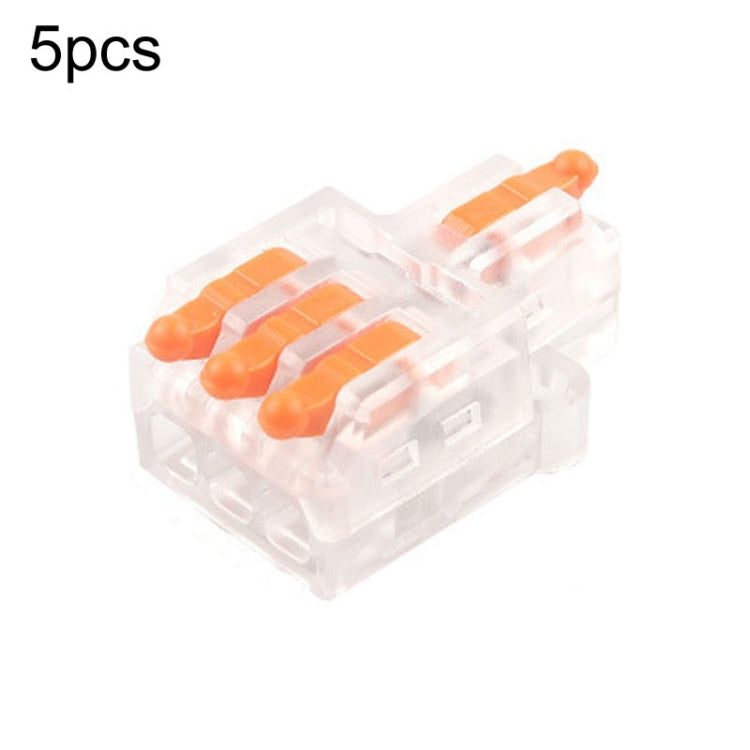 5pcs Push Type Mini Wire Connection Splitter Quick Connect Terminal Block, D1-2, D1-2T, D1-3, D1-3T, D1-4, D1-4T, D1-5, D1-5T
