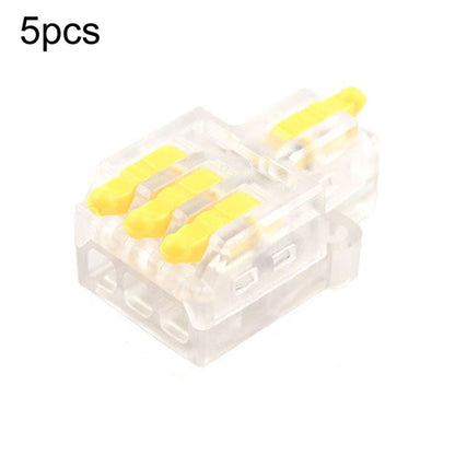 5pcs Push Type Mini Wire Connection Splitter Quick Connect Terminal Block, D1-2, D1-2T, D1-3, D1-3T, D1-4, D1-4T, D1-5, D1-5T