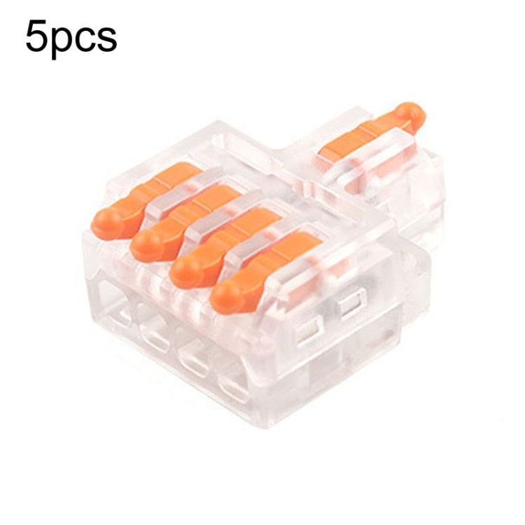 5pcs Push Type Mini Wire Connection Splitter Quick Connect Terminal Block, D1-2, D1-2T, D1-3, D1-3T, D1-4, D1-4T, D1-5, D1-5T