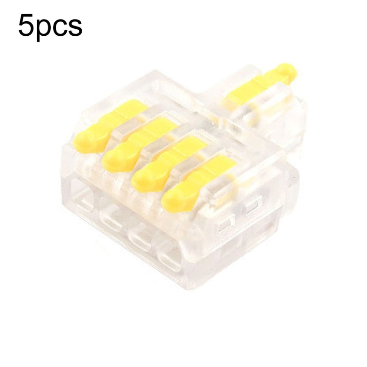 5pcs Push Type Mini Wire Connection Splitter Quick Connect Terminal Block, D1-2, D1-2T, D1-3, D1-3T, D1-4, D1-4T, D1-5, D1-5T