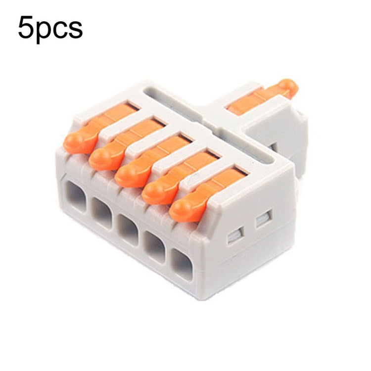 5pcs Push Type Mini Wire Connection Splitter Quick Connect Terminal Block, D1-2, D1-2T, D1-3, D1-3T, D1-4, D1-4T, D1-5, D1-5T