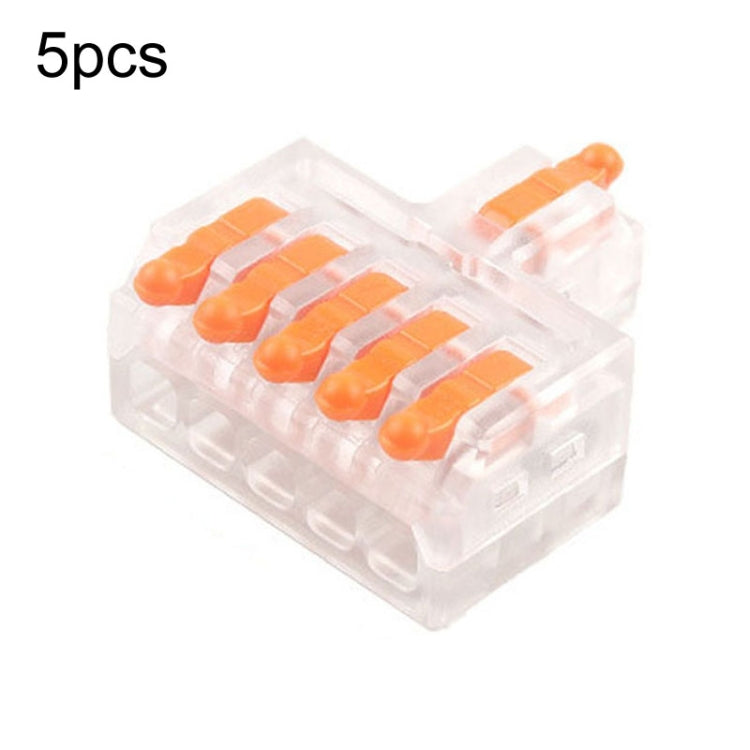 5pcs Push Type Mini Wire Connection Splitter Quick Connect Terminal Block, D1-2, D1-2T, D1-3, D1-3T, D1-4, D1-4T, D1-5, D1-5T