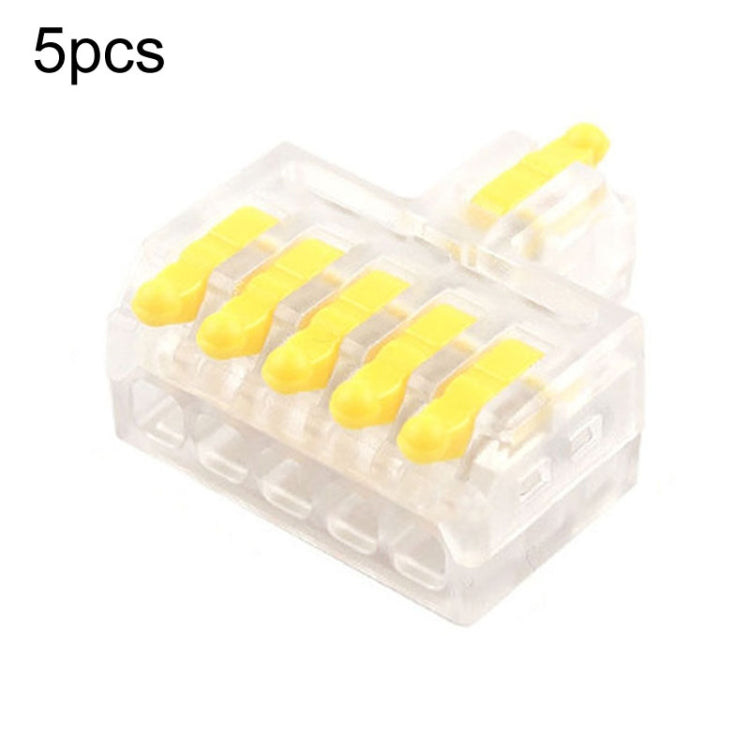 5pcs Push Type Mini Wire Connection Splitter Quick Connect Terminal Block, D1-2, D1-2T, D1-3, D1-3T, D1-4, D1-4T, D1-5, D1-5T