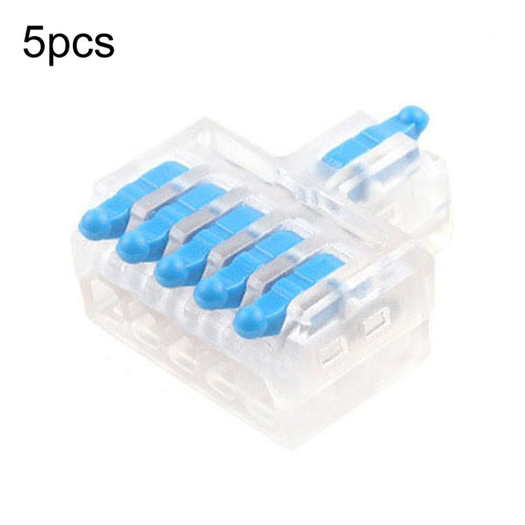 5pcs Push Type Mini Wire Connection Splitter Quick Connect Terminal Block, D1-2, D1-2T, D1-3, D1-3T, D1-4, D1-4T, D1-5, D1-5T