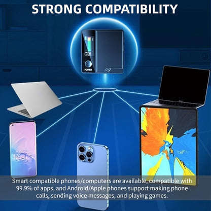 A9 Mobile Phone Computer Live Recording Mini Color Screen Display Sound Card Voice Changer, English, English Set