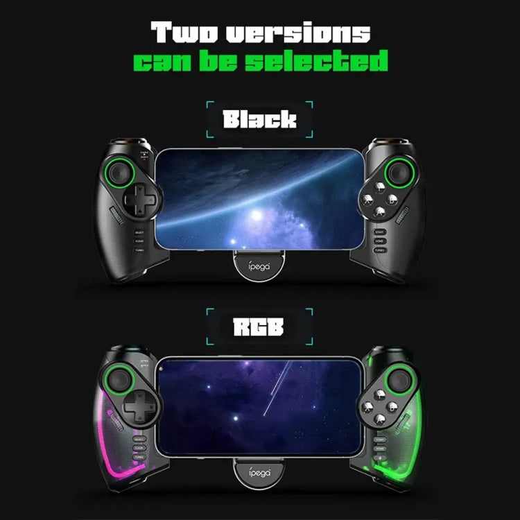 IPEGA Mechanical Gamepad Tablet Cell Phone Stretch Wireless Bluetooth Grip For N-S / P3 / PC / Switch / Android / IOS, Black