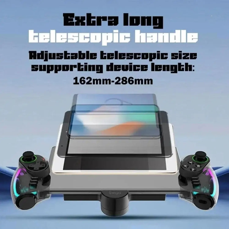 IPEGA Mechanical Gamepad Tablet Cell Phone Stretch Wireless Bluetooth Grip For N-S / P3 / PC / Switch / Android / IOS, Black