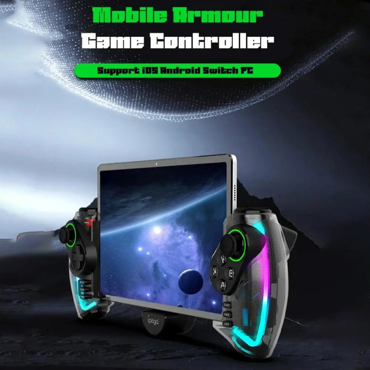IPEGA Mechanical Gamepad Tablet Cell Phone Stretch Wireless Bluetooth Grip For N-S / P3 / PC / Switch / Android / IOS, Black