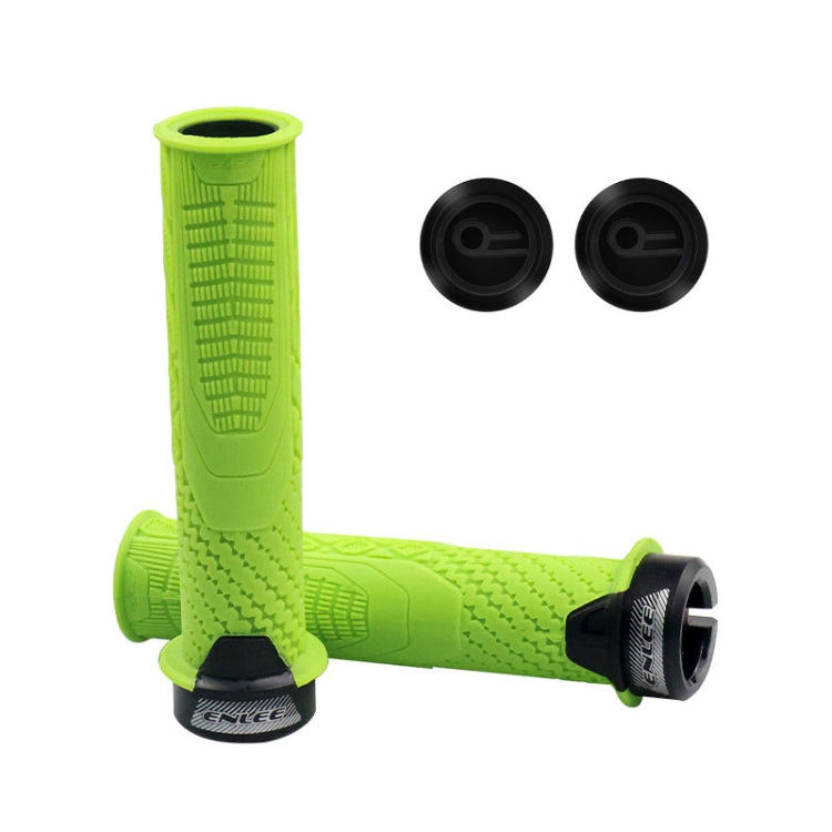 ENLEE 1pair Silicone Bicycle Covers Lockable Cycling Grips With Handlebar Blocking