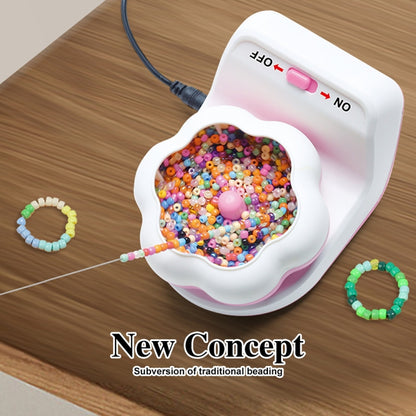 Electric Automatic Beading Machine DIY Handmade Bead Threading Machine Beading Tools Bead Stringer