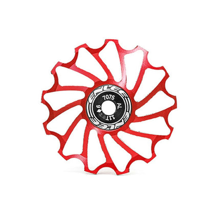 ENLEE Mountain Bicycle Rear Derailleur Guide Wheel Ceramic Bearing Tension Pulley, 13T, 11T