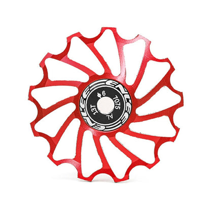 ENLEE Mountain Bicycle Rear Derailleur Guide Wheel Ceramic Bearing Tension Pulley, 13T, 11T