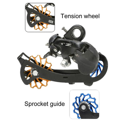 ENLEE Mountain Bicycle Rear Derailleur Guide Wheel Ceramic Bearing Tension Pulley, 13T, 11T