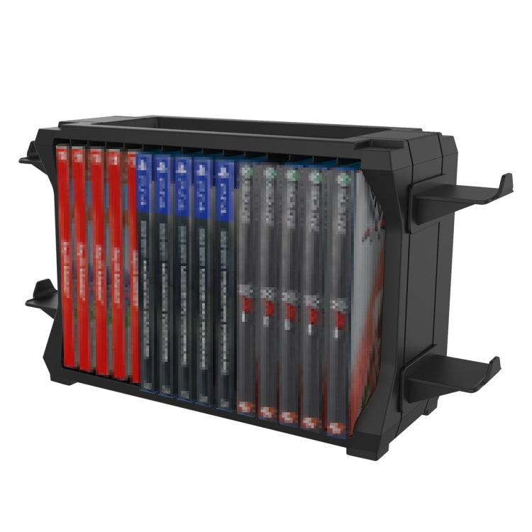 DOBE HHC-P5028 Multi-functional Console Disk Organizer Gamepad Storage Stand For PS5 / Switch / Xbox Series S / Xbox Series X, HHC-P5028