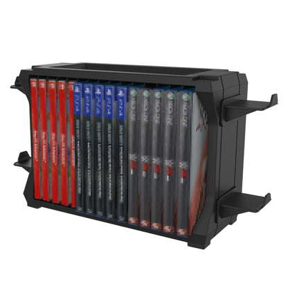 DOBE HHC-P5028 Multi-functional Console Disk Organizer Gamepad Storage Stand For PS5 / Switch / Xbox Series S / Xbox Series X, HHC-P5028