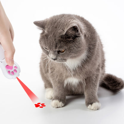 Pet Projection Toy USB Rechargeable LED Pattern Projector Cat Teaser Interactive Toys, A Type-Red Laser+ Green Light, B Type-Red Laser+ Red Light, C Type-UV Light+Green Light, D Type -UV Light+Red Light