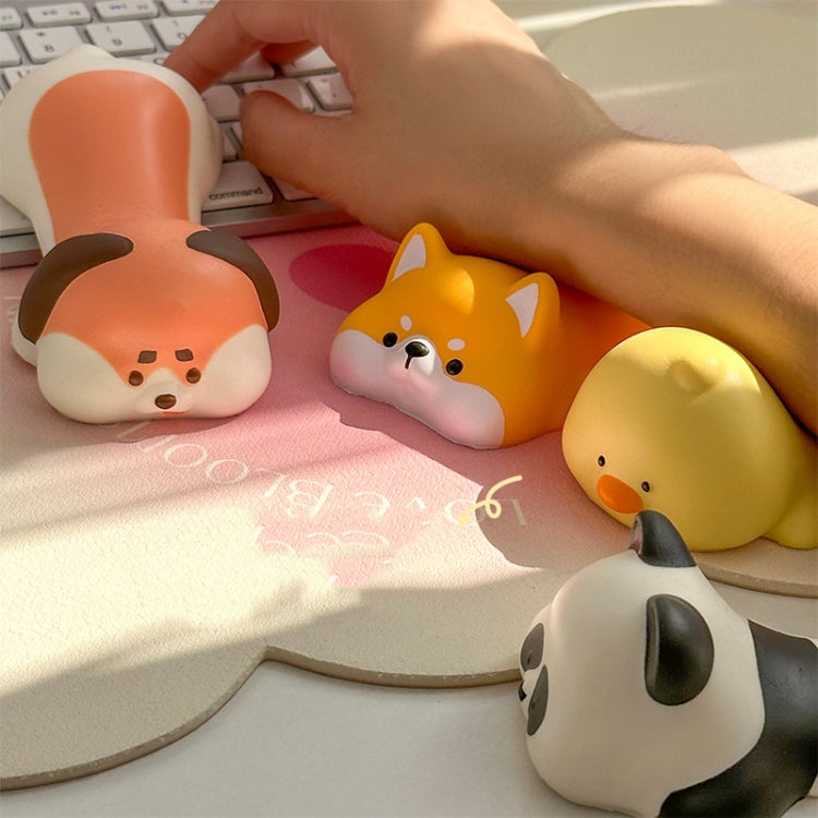 Decompression Memory Foam Mouse Pad Cute Desktop Mouse Wrist Cushion Hand Rest, Panda, Puppy