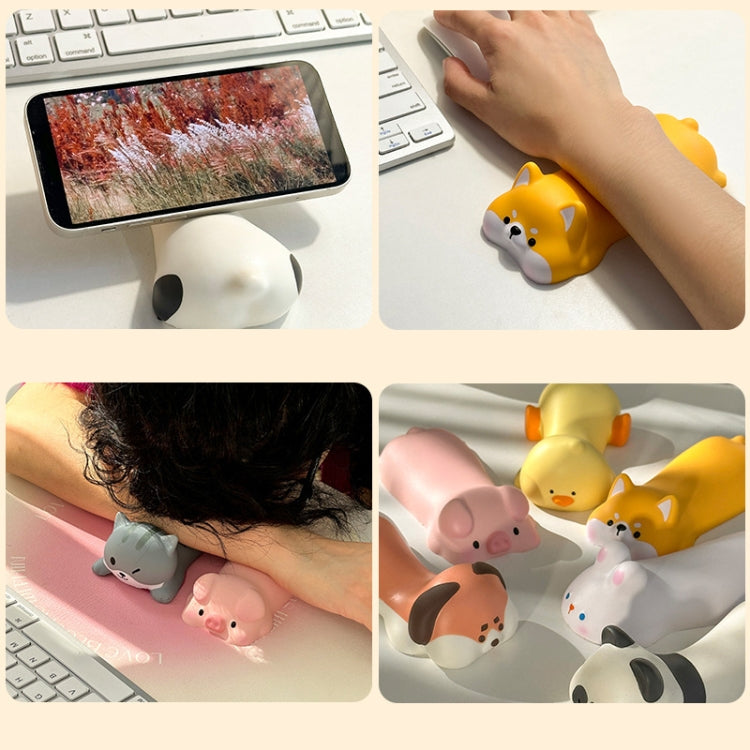 Decompression Memory Foam Mouse Pad Cute Desktop Mouse Wrist Cushion Hand Rest, Panda, Puppy
