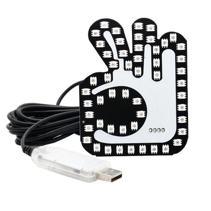 Car Interactive Finger Light Multi-function Warning Anti-rear Collision Light, Thumbs Up, Scissor Hand, OK