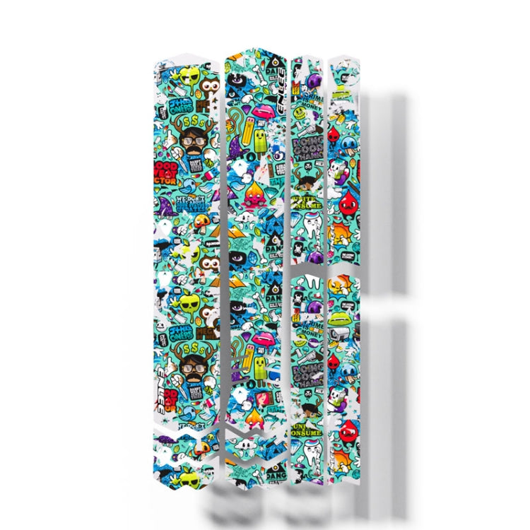 ENLEE E14611 10pcs /Set Bicycle TPU Invisible Film Road Bike Body Jersey Color Changing Membrane, Cartoon, Caterpillar, Beauty, Camouflage, Wood Monster, Sunset, Doughnut, Doodle, Orangutan, Chinese Dream