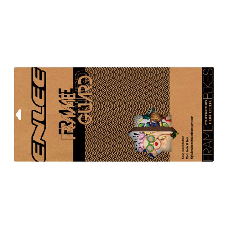 ENLEE E14611 10pcs /Set Bicycle TPU Invisible Film Road Bike Body Jersey Color Changing Membrane, Cartoon, Caterpillar, Beauty, Camouflage, Wood Monster, Sunset, Doughnut, Doodle, Orangutan, Chinese Dream