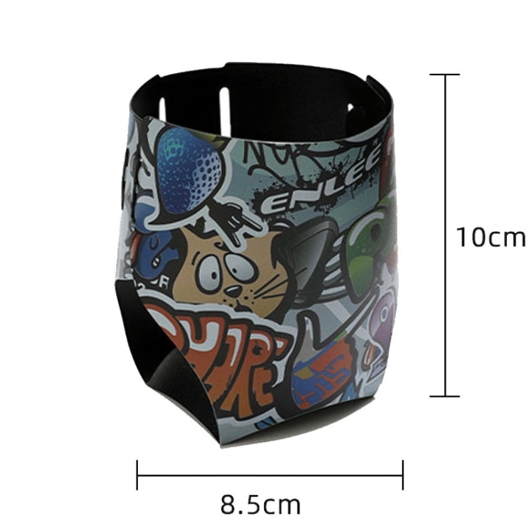 ENLEE Bicycle Water Bottle Cage Mountain Road Bike Universal Folding Water Cup Holder, Graffiti, Beauty