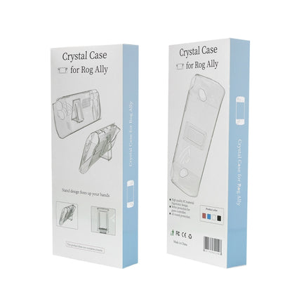 For ASUS ROG Ally Pocket Console Protective Case Transparent Crystal Case TPU Protective Case Accessories, Transparent, Transparent Black, Transparent Blue
