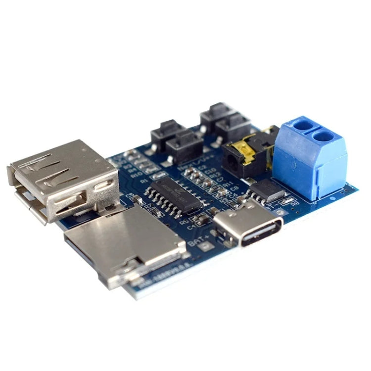 MP3 Lossless Decoder Board Decoder TF Card USB Flash Drive MP3 Decoding Player Module With Amplifier, Micro, Type-C