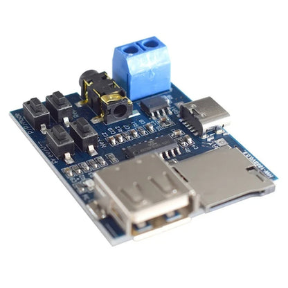 MP3 Lossless Decoder Board Decoder TF Card USB Flash Drive MP3 Decoding Player Module With Amplifier, Micro, Type-C