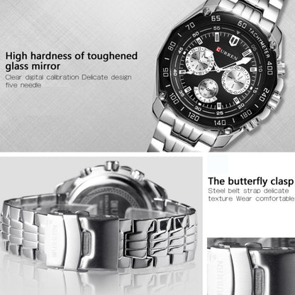 Curren 8077 Men Casual Business Waterproof Quartz Watch