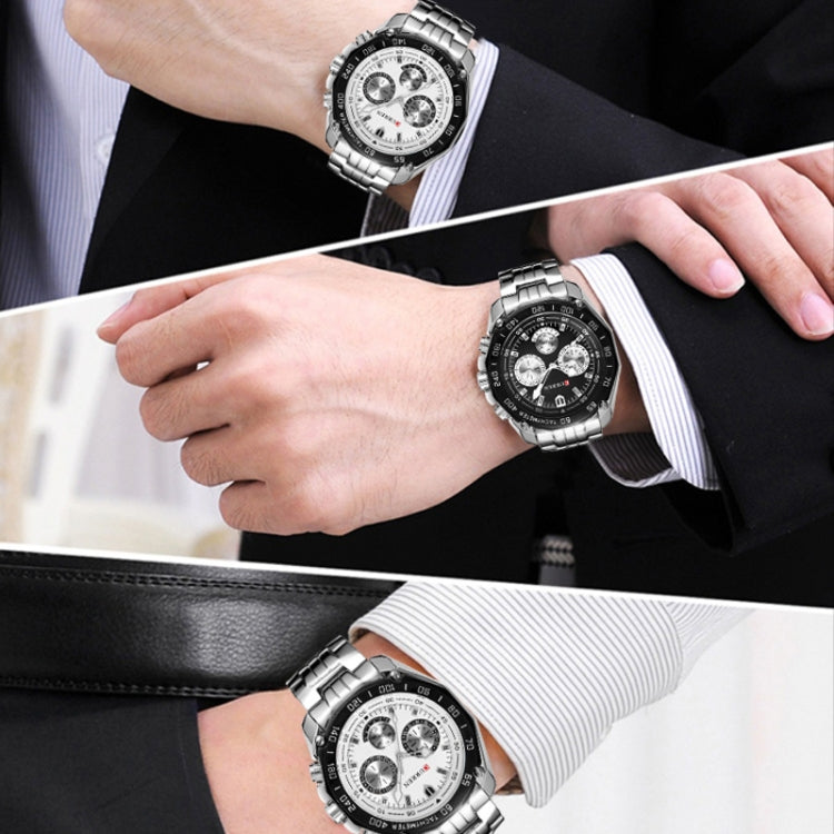 Curren 8077 Men Casual Business Waterproof Quartz Watch