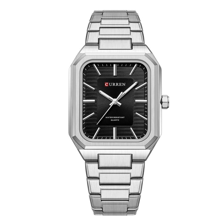 Curren 8457 Business Steel Strap Square Men Quartz Watch, White Shell Black, White Shell Blue, Golden White, Gold Green, Golden Shell Black Surface Black Belt